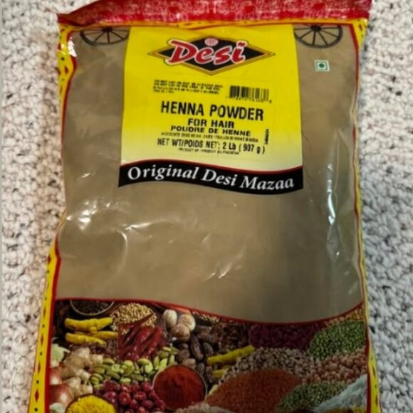 New Henna Powder 2 lb (907 g) Original Desi Mazaa - Picture 1 of 1
